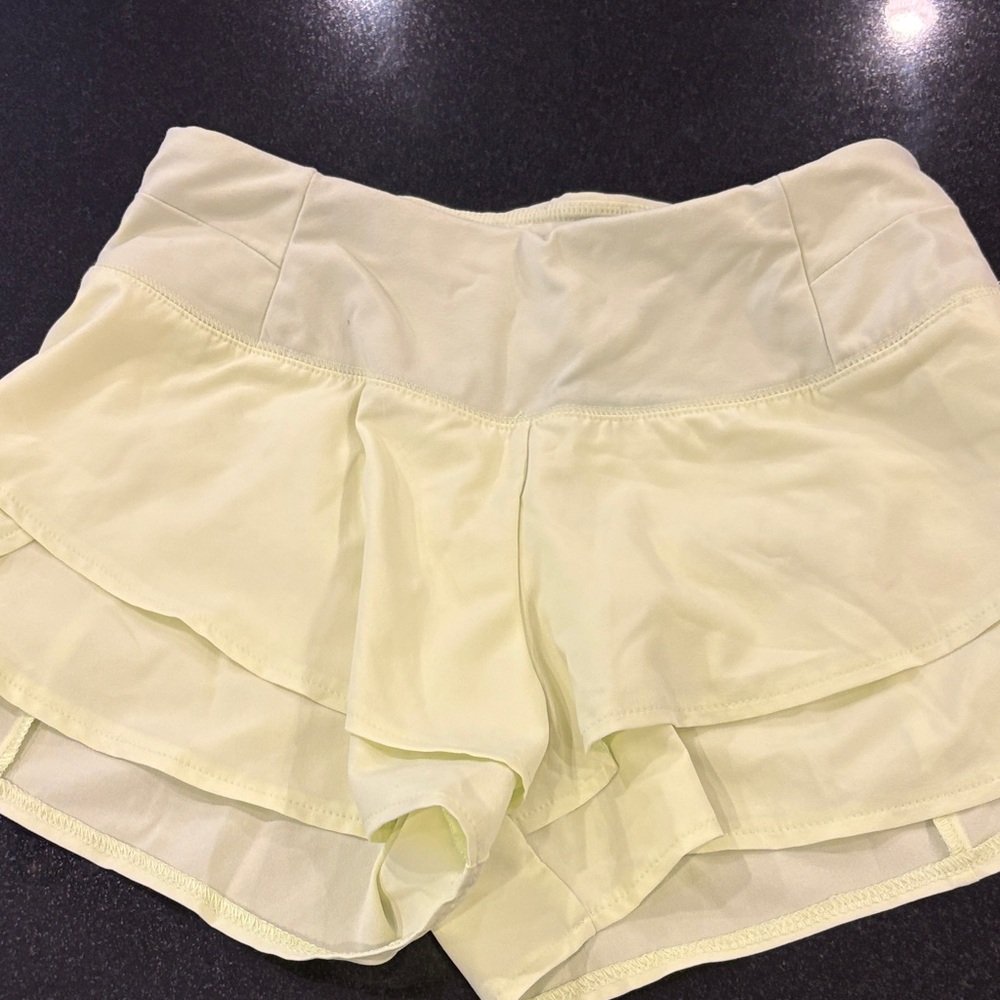 Set of 2 CALIA by Carrie Underwood Shorts. light yellow and purple